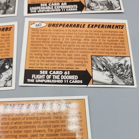 1994 Topps Mars Attacks 56-66 - 11 Cards Unpublished - Picture 15 of 16